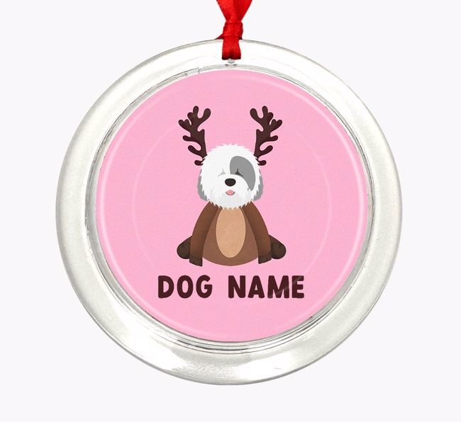 Reindog: Personalized {breedFullName} Christmas Decoration
